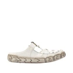 Rieker Damen Slipper Pantolette Hertha Weiß L0396-80 Schuhe
