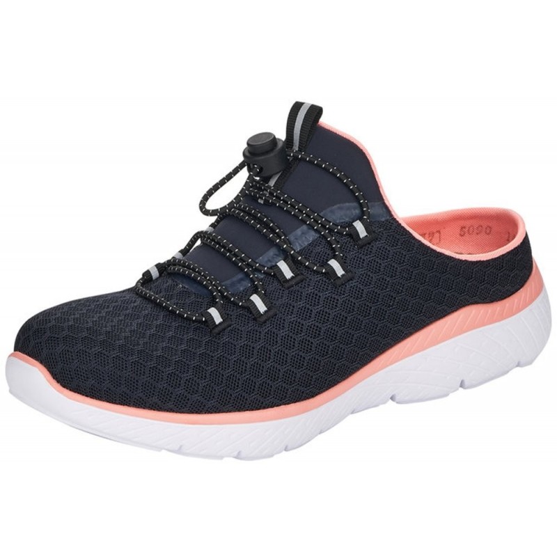 Rieker Damen Pantolette Blau M5090-14 Schuhe