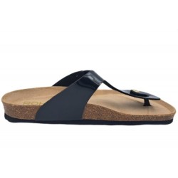 Rohde Damen Pantolette Schwarz Lack 5600-91 Schuhe