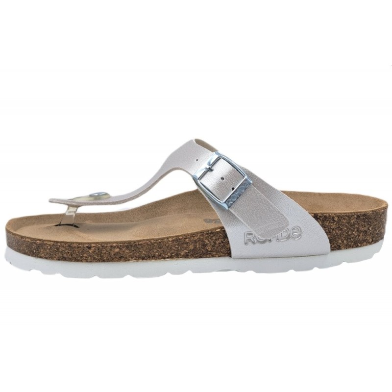 Rohde Damen Pantolette Metallic 5600-01 Schuhe