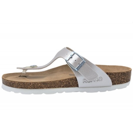 Rohde Damen Pantolette Metallic 5600-01 Schuhe