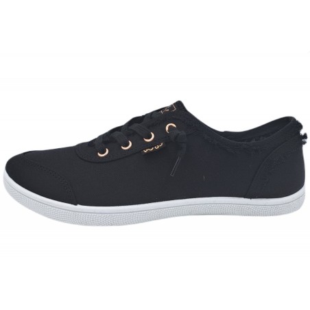 Skechers Canvas Sneaker Schwarz 33492 BLK Schuhe