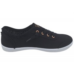 Skechers Canvas Sneaker Schwarz 33492 BLK Schuhe