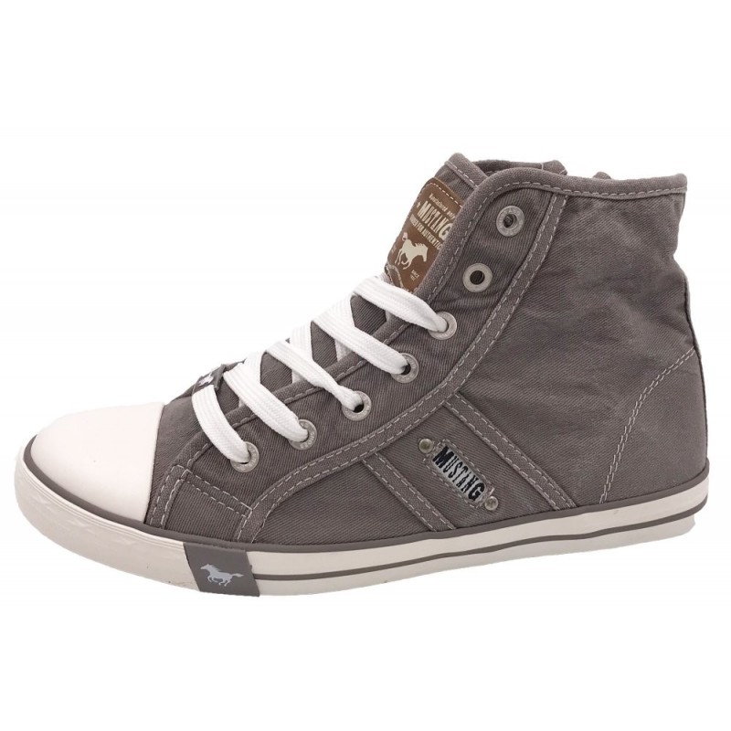 Mustang Damen Sneaker High Silbergrau 1099-502-932 Schuhe