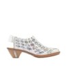 Rieker Damen Hochfrontpumps Weiß 46778-80 Schuhe