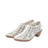 Rieker Damen Hochfrontpumps Weiß 46778-80 Schuhe
