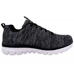 Skechers Damen Graceful Schwarz-Weiß 12614 BKW Schuhe
