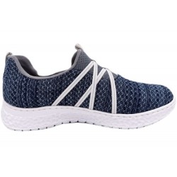 Rieker Damen Sneaker Blau Kombiniert N4185-16 Schuhe