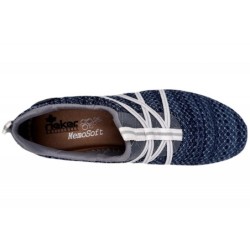 Rieker Damen Sneaker Blau Kombiniert N4185-16 Schuhe