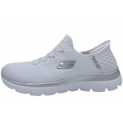 Skechers Damen Slip-Ins Summits Weiß/Silber 150123 WSL Schuhe