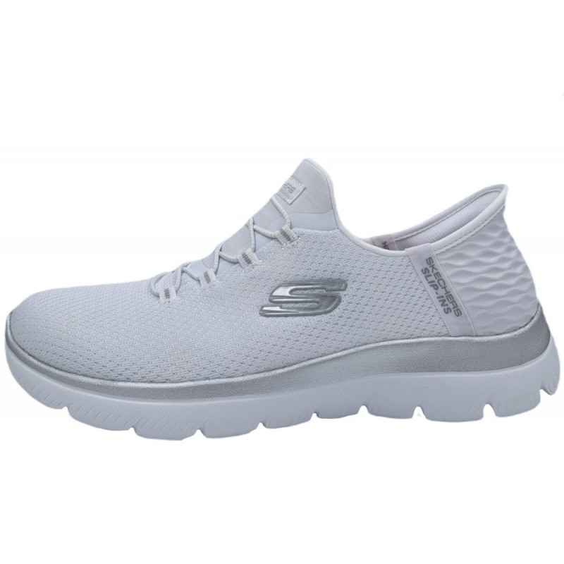 Skechers Damen Slip-Ins Summits Weiß/Silber 150123 WSL Schuhe