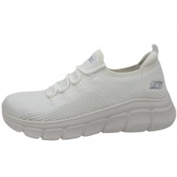 Skechers Damen Bobs Sport B Flex Weiß 117121 WHT Schuhe