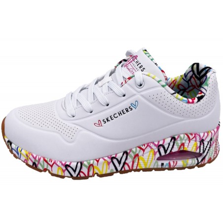 Skechers Sneaker Uno Loving Love  155506 WHT Schuhe