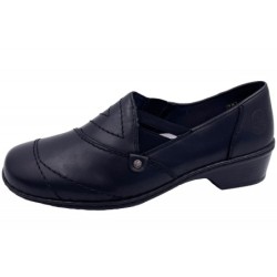 Rieker Damen Slipper Schwarz 48260-01 Schuhe