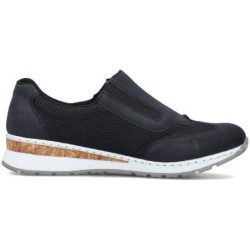 Rieker Damen Slipper Blau 54474-14 Schuhe