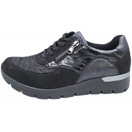 Waldläufer Damen Sneaker Schwarz  626K02-413-001 Schuhe