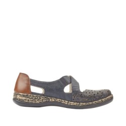 Rieker Sandale Daisy Dunkelblau 463H4-14 Schuhe