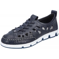 Rieker Damen Slipper Dunkelblau 54551-60 Schuhe