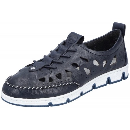 Rieker Damen Slipper Dunkelblau 54551-60 Schuhe
