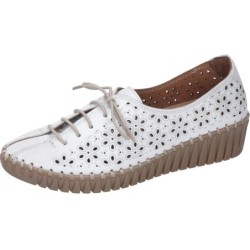 Manitu Damen Halbschuhe Weiß 850424-3 Schuhe