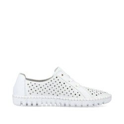Rieker Damen Schnürer Weiß M2300-80 Schuhe