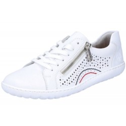 Rieker Damen Halbschuhe Weiß 52824-80 Schuhe