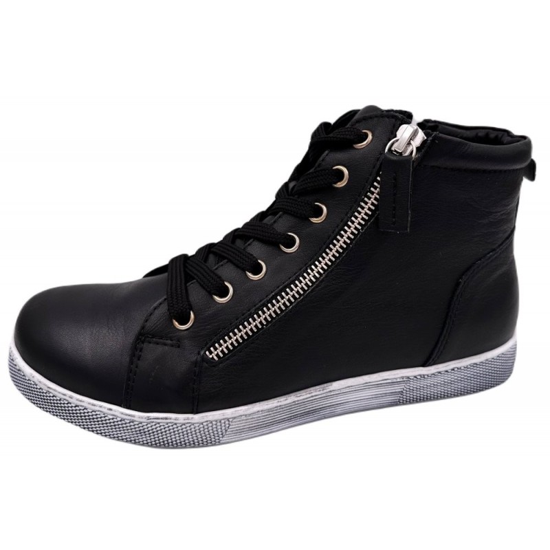 Andrea Conti High Top Sneaker Schwarz 0340016-002 Schuhe