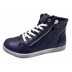 Andrea Conti High Top Sneaker Dunkelblau 0340016-017 Schuhe