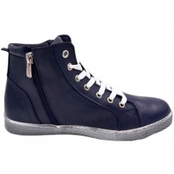 Andrea Conti High Top Sneaker Dunkelblau 0340016-017 Schuhe