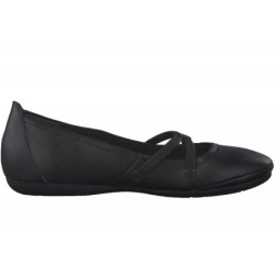 Tamaris Damen Ballerina Schwarz 22110-001 Schuhe