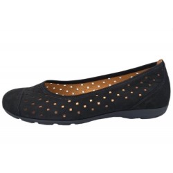 Gabor Damen Ballerina Schwarz 44169-17 Schuhe