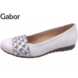 Gabor Damen Ballerina Weiß 42623-60 Schuhe
