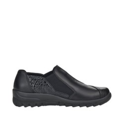 Rieker Damen TEX Slipper Schwarz L7178-00 Schuhe