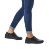 Rieker Damen TEX Slipper Schwarz L7178-00 Schuhe