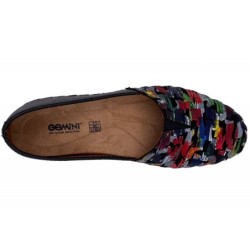 Gemini Damen Ballerina Schwarz Gemustert 31203-19-003 Schuhe