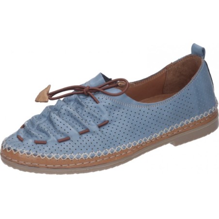 Manitu Damen Mokassins Blau 840790-51 Schuhe