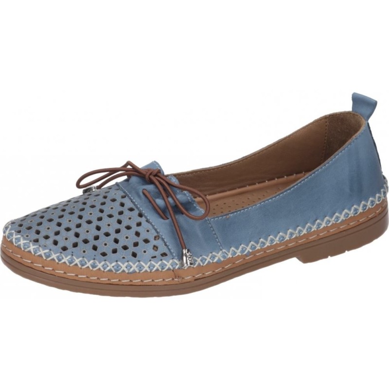 Manitu Damen Mokassins Blau 840807-51 Schuhe