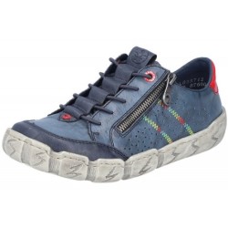 Rieker Damen Schnürer Blau L0357-12 Schuhe