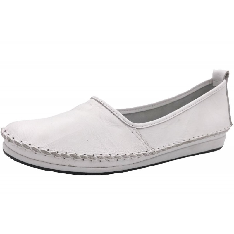 Andrea Conti Damen Ballerina Slipper Weiß 0027422-001 Schuhe