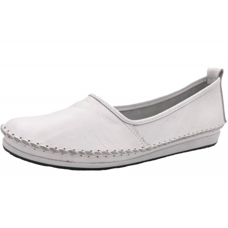 Andrea Conti Damen Ballerina Slipper Weiß 0027422-001 Schuhe