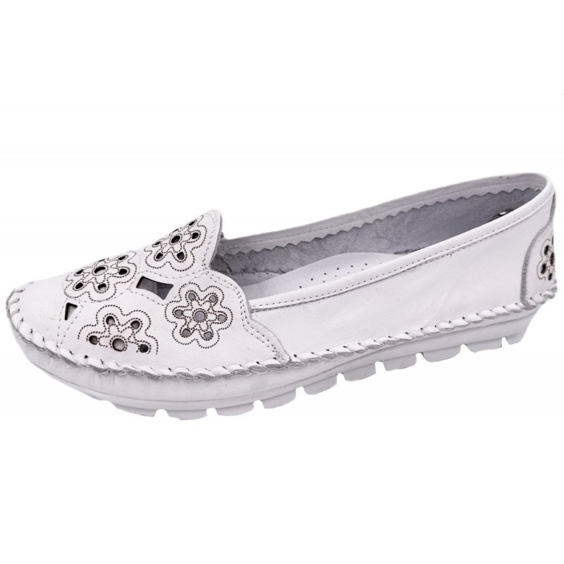 Gemini Damen Ballerina Weiß 382336-01-001 Schuhe