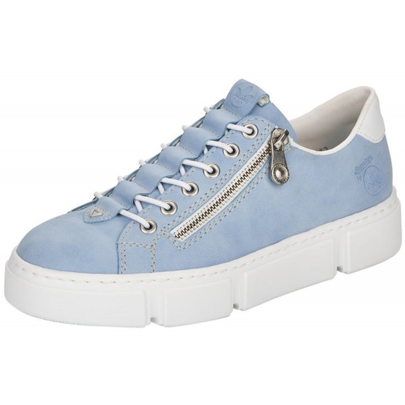 Rieker Damen Sneaker Hellblau N5952-10 Schuhe