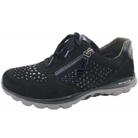 Gabor Rollingsoft Damen Sneaker Schwarz 968-87 Schuhe