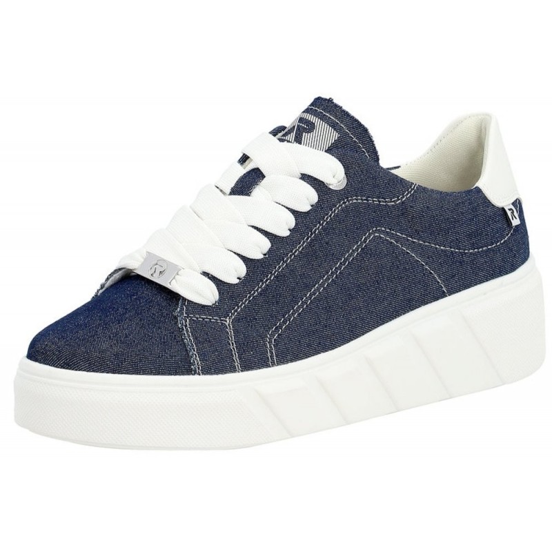 Rieker Evolution Damen Sneaker Jeans W0501-14 Schuhe