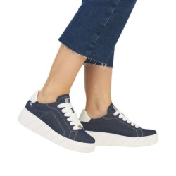 Rieker Evolution Damen Sneaker Jeans W0501-14 Schuhe