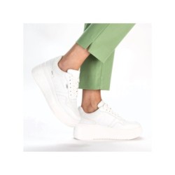 Rieker Damen Plateau-Sneaker Weiß M7811-80 Schuhe