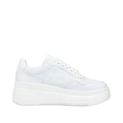 Rieker Damen Plateau-Sneaker Weiß M7811-80 Schuhe