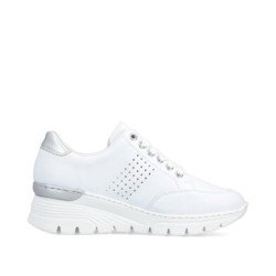 Rieker Damen Sneaker Weiß N8321-80 Schuhe