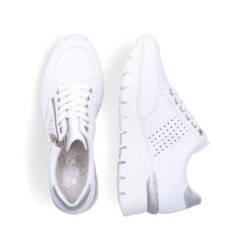 Rieker Damen Sneaker Weiß N8321-80 Schuhe