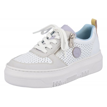 Rieker Damen Sneaker Weiß M1905-80 Schuhe